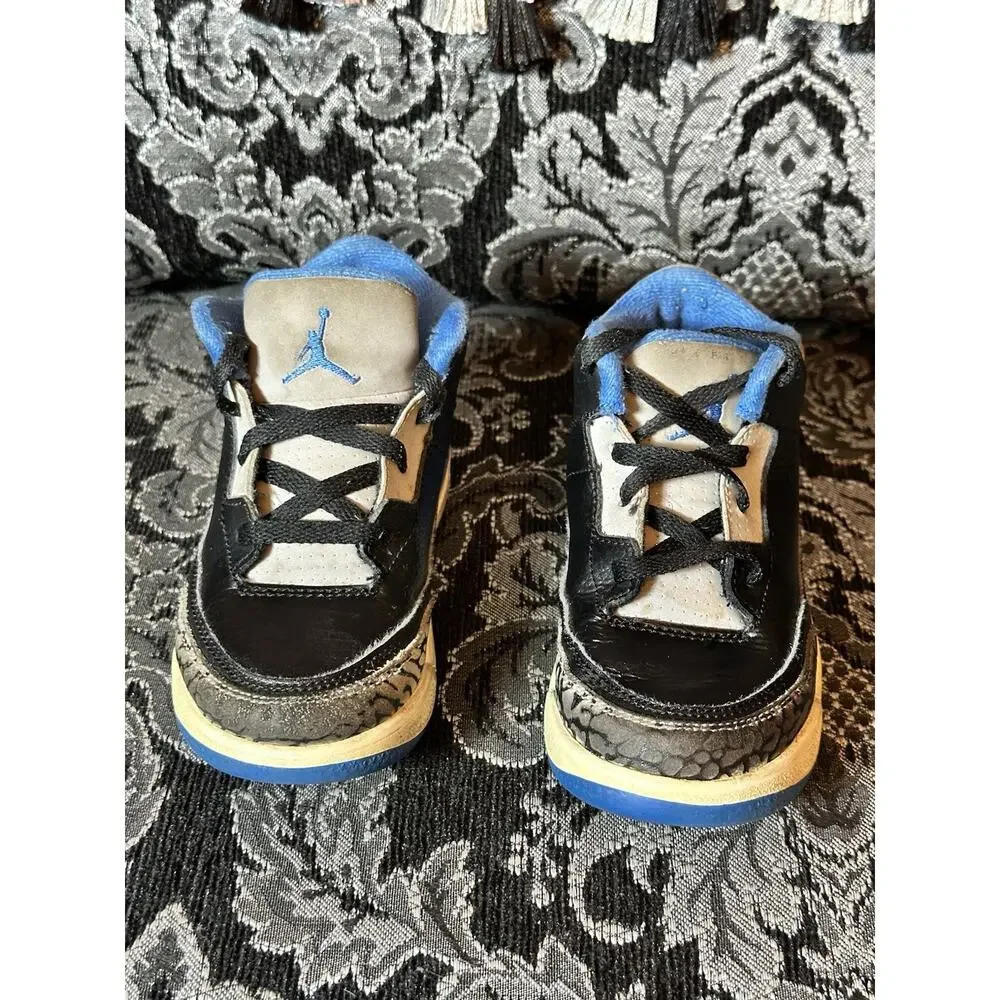 Baby Toddler Nike Air Jordan III 3 Sport Blue Retro 2014 832033-007 Shoes 9C US